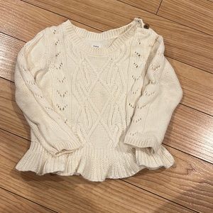 Baby Gap 12-18 M white sweater